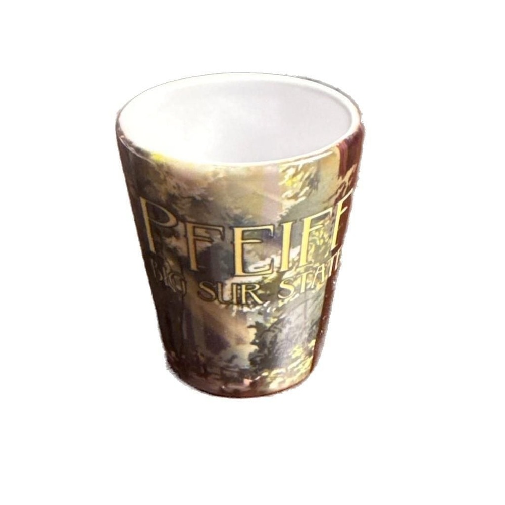 Big Sur National Park Pfeiffer Scene Redwoods Shot Glass Man Cave Bar Novelty